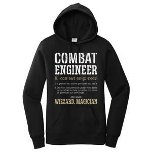 Combat Engineer Funny Engineering Dictionary Term Definition Women's Pullover Hoodie