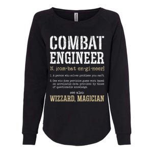 Combat Engineer Funny Engineering Dictionary Term Definition Womens California Wash Sweatshirt