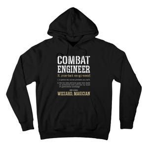 Combat Engineer Funny Engineering Dictionary Term Definition Tall Hoodie