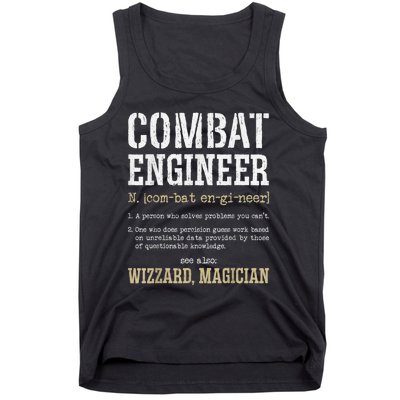 Combat Engineer Funny Engineering Dictionary Term Definition Tank Top