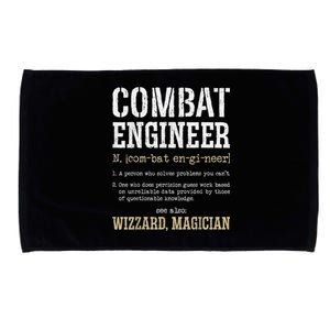 Combat Engineer Funny Engineering Dictionary Term Definition Microfiber Hand Towel