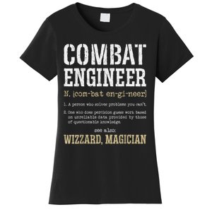 Combat Engineer Funny Engineering Dictionary Term Definition Women's T-Shirt