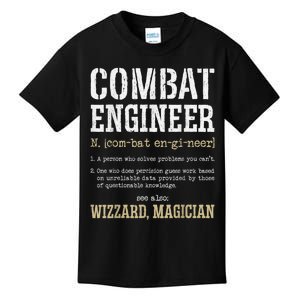 Combat Engineer Funny Engineering Dictionary Term Definition Kids T-Shirt