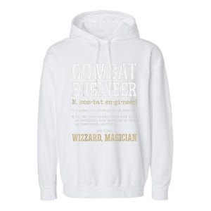 Combat Engineer Funny Engineering Dictionary Term Definition Garment-Dyed Fleece Hoodie