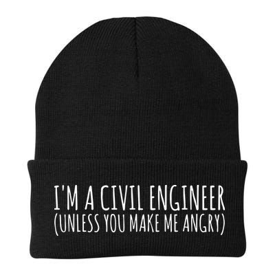 Civil Engineer Funny Civil Unless Angry Beanie