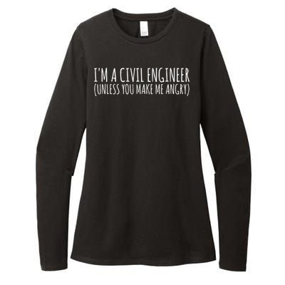 Civil Engineer Funny Civil Unless Angry Womens CVC Long Sleeve Shirt