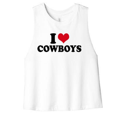 Cowboy Enthusiast's Favorite Women's Racerback Cropped Tank