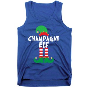 Champagne Elf Funny Christmas Squad Matching Xmas Gift Tank Top