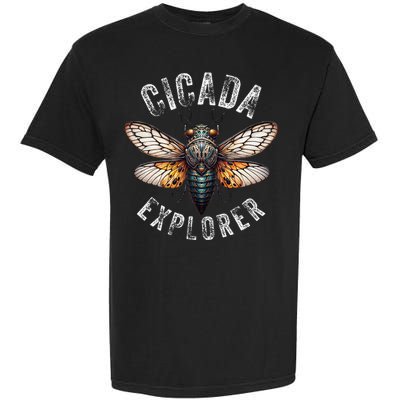 Cicada Explorer Funny Summer 2024 Insect Invasion Vintage Garment-Dyed Heavyweight T-Shirt