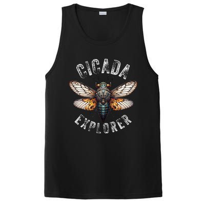 Cicada Explorer Funny Summer 2024 Insect Invasion Vintage PosiCharge Competitor Tank