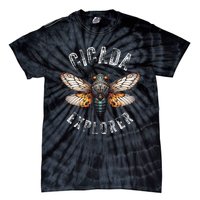 Cicada Explorer Funny Summer 2024 Insect Invasion Vintage Tie-Dye T-Shirt