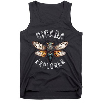 Cicada Explorer Funny Summer 2024 Insect Invasion Vintage Tank Top