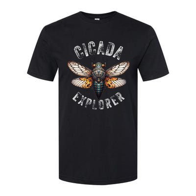 Cicada Explorer Funny Summer 2024 Insect Invasion Vintage Softstyle CVC T-Shirt