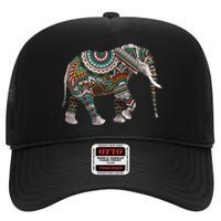 Cool Elephant For African Animal Elephant Lovers High Crown Mesh Back Trucker Hat