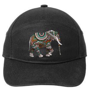 Cool Elephant For African Animal Elephant Lovers 7-Panel Snapback Hat