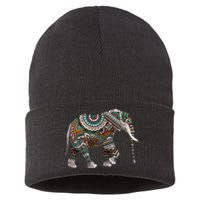 Cool Elephant For African Animal Elephant Lovers Sustainable Knit Beanie