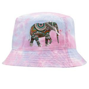 Cool Elephant For African Animal Elephant Lovers Tie-Dyed Bucket Hat