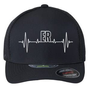 Cool ER For Men Women Emergency Room Nurse Doctor Nursing Flexfit Unipanel Trucker Cap