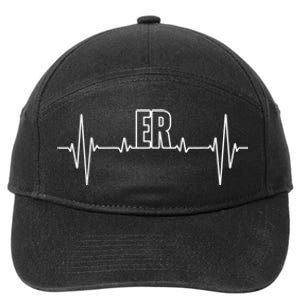 Cool ER For Men Women Emergency Room Nurse Doctor Nursing 7-Panel Snapback Hat