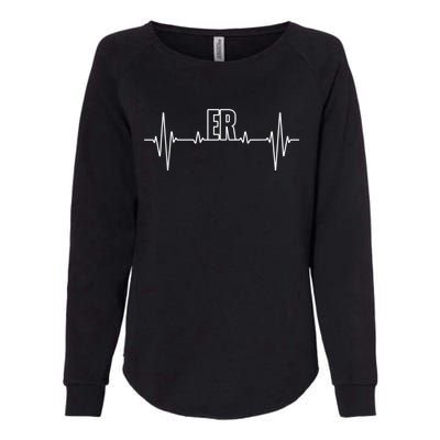 Cool ER For Men Women Emergency Room Nurse Doctor Nursing Womens California Wash Sweatshirt