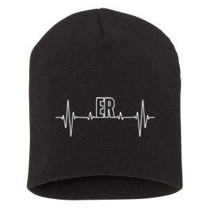 Cool ER For Men Women Emergency Room Nurse Doctor Nursing Short Acrylic Beanie