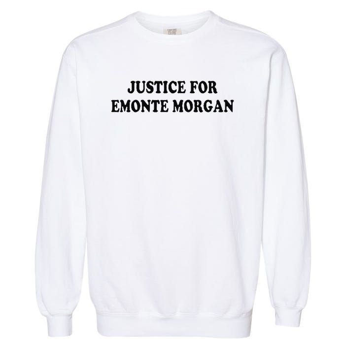 Chicago Ella French Justice For Emonte Morgan Garment-Dyed Sweatshirt