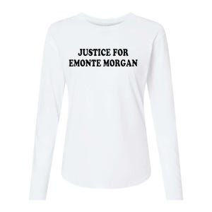 Chicago Ella French Justice For Emonte Morgan Womens Cotton Relaxed Long Sleeve T-Shirt