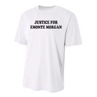 Chicago Ella French Justice For Emonte Morgan Performance Sprint T-Shirt