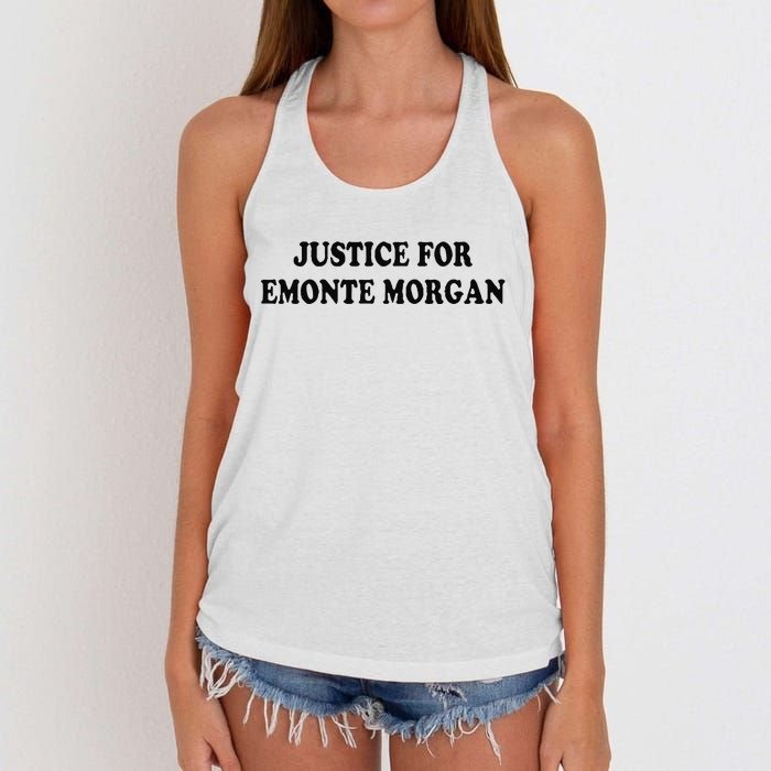 Chicago Ella French Justice For Emonte Morgan Women's Knotted Racerback Tank