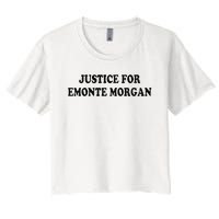 Chicago Ella French Justice For Emonte Morgan Women's Crop Top Tee