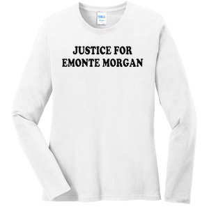 Chicago Ella French Justice For Emonte Morgan Ladies Long Sleeve Shirt