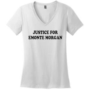 Chicago Ella French Justice For Emonte Morgan Women's V-Neck T-Shirt