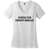 Chicago Ella French Justice For Emonte Morgan Women's V-Neck T-Shirt