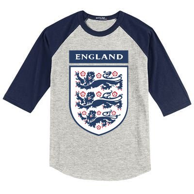 Cool England Football Badge Kids Colorblock Raglan Jersey