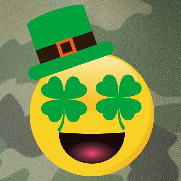 Emoji Smile Clover St. PatrickS Day Legacy Tie Dye Trucker Hat