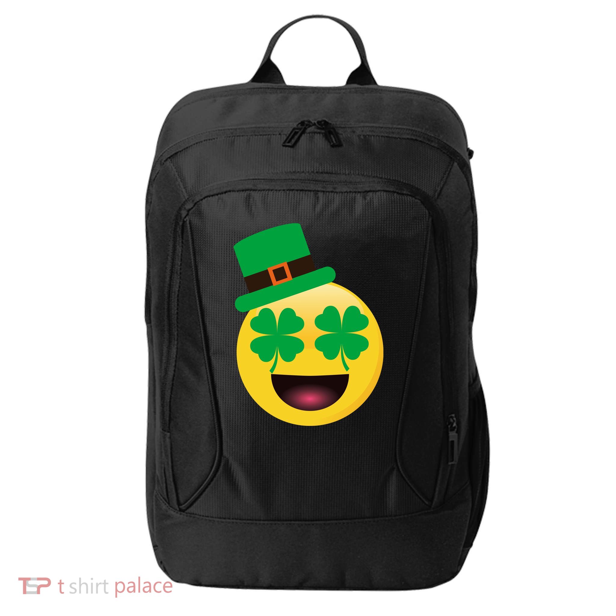 Emoji Smile Clover St. PatrickS Day City Backpack