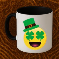 Emoji Smile Clover St. PatrickS Day Mug