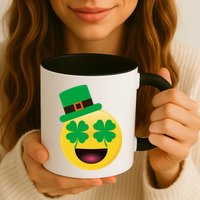 Emoji Smile Clover St. PatrickS Day Mug