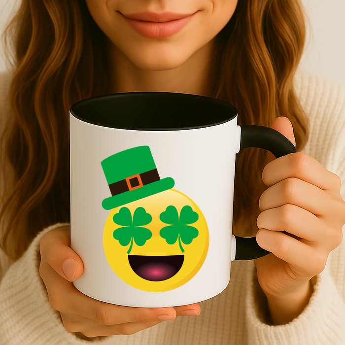 Emoji Smile Clover St. PatrickS Day Mug