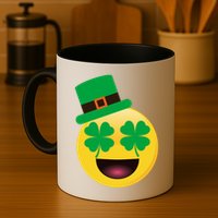 Emoji Smile Clover St. PatrickS Day Mug