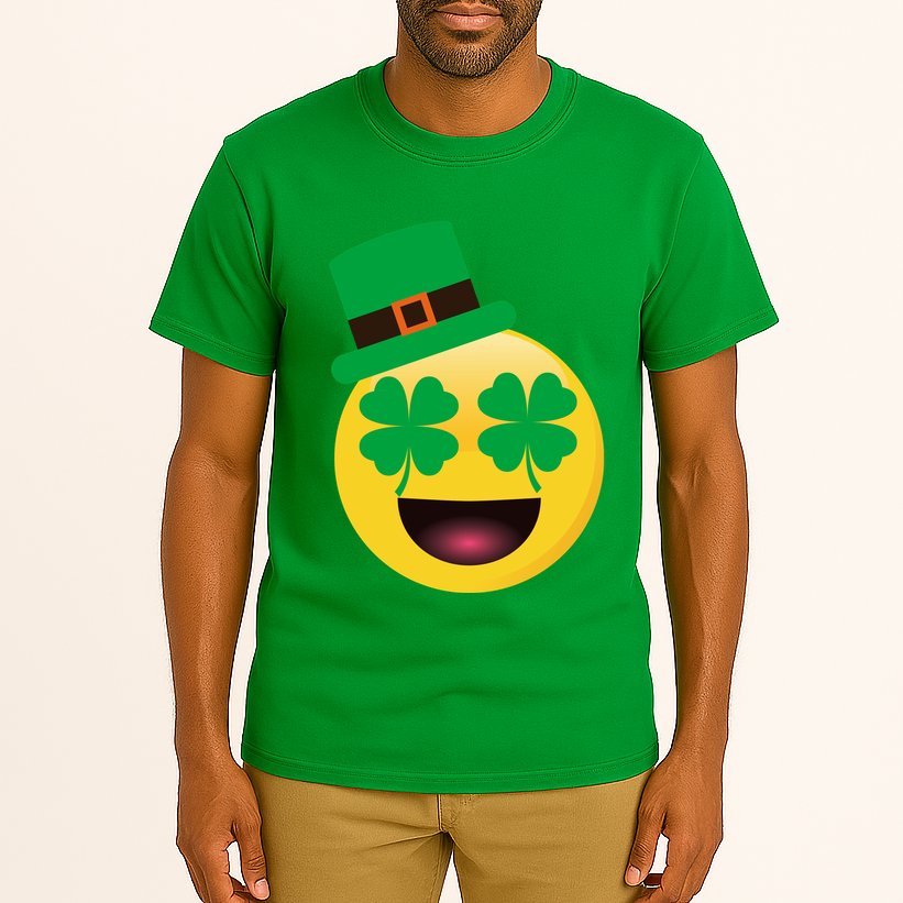 Emoji Smile Clover St. PatrickS Day Tall T-Shirt