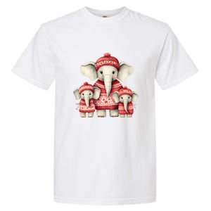 Christmas Elephant Family Matching Outfit Garment-Dyed Heavyweight T-Shirt