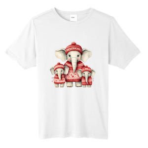 Christmas Elephant Family Matching Outfit Tall Fusion ChromaSoft Performance T-Shirt