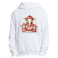 Christmas Elephant Family Matching Outfit Urban Pullover Hoodie