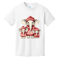 Christmas Elephant Family Matching Outfit Kids T-Shirt