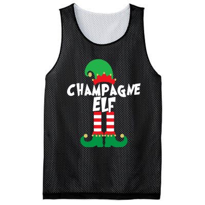 Champagne Elf Funny Christmas Squad Matching Xmas Mesh Reversible Basketball Jersey Tank