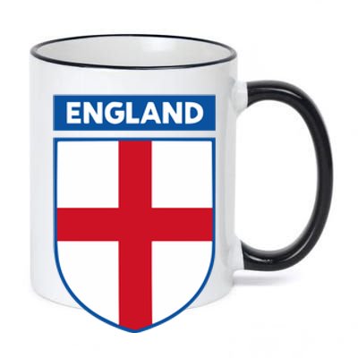 Cool England Flag Badge 11oz Black Color Changing Mug