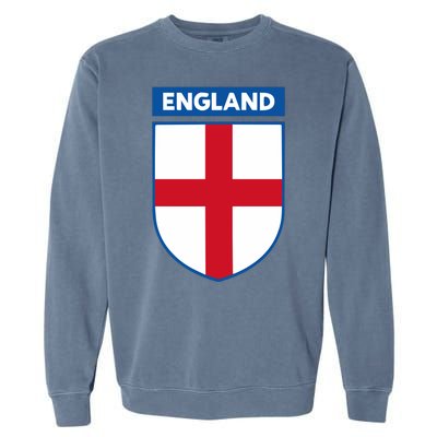 Cool England Flag Badge Garment-Dyed Sweatshirt