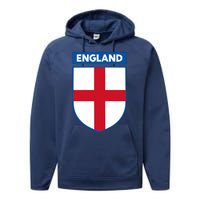 Cool England Flag Badge Performance Fleece Hoodie