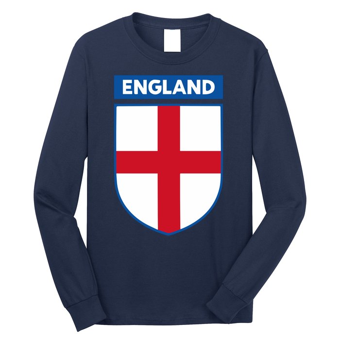 Cool England Flag Badge Long Sleeve Shirt